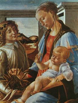 桑德羅 波提切利 聖母和孩子與天使